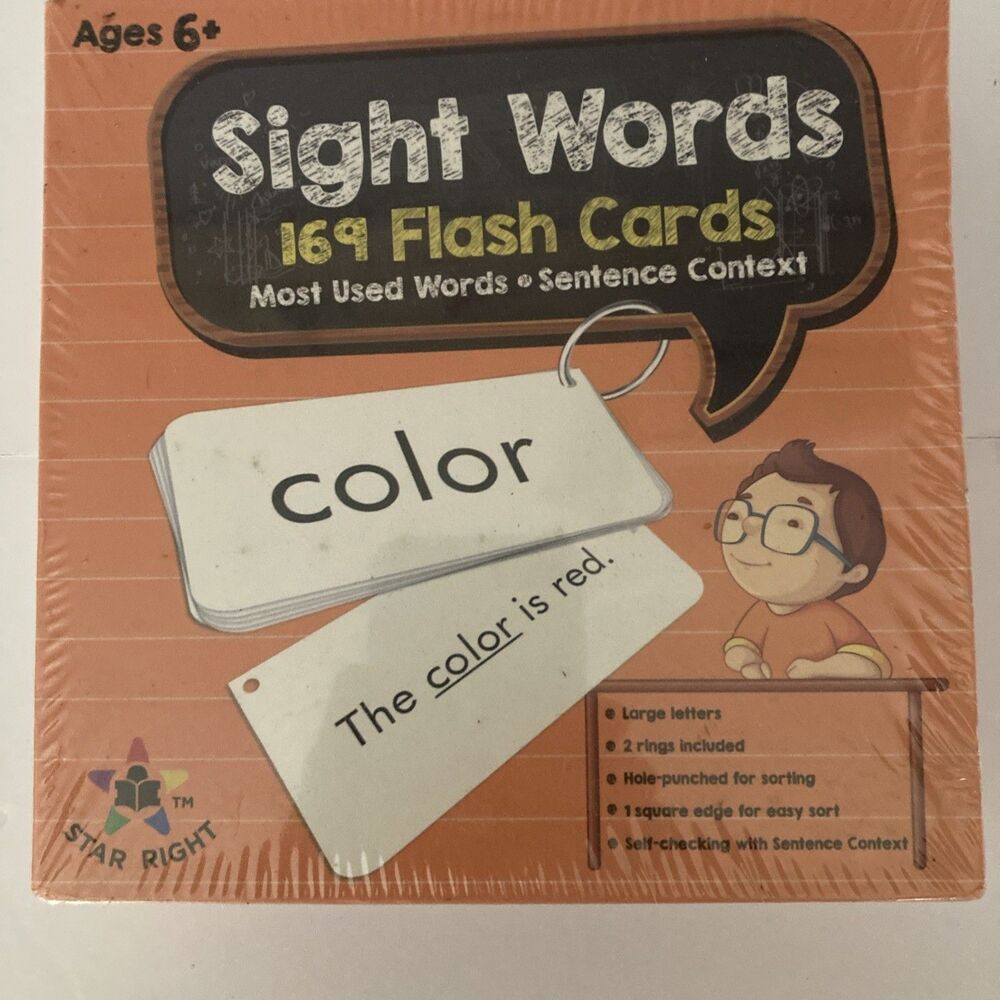 NEW Sight Words Level 1 Skill Drill Color Flash Cards Homeschool Special Sealed